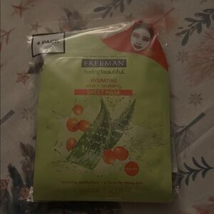 Hydrating Aloe & Seaberry Sheet Mask - Green / pack of 4